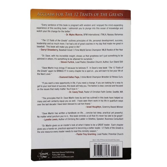 The 12 Traits Of The Greats Book Set By Dr. Dave Martin 6 CDs & 6 DVDs, Workbook - Picture 7 of 12